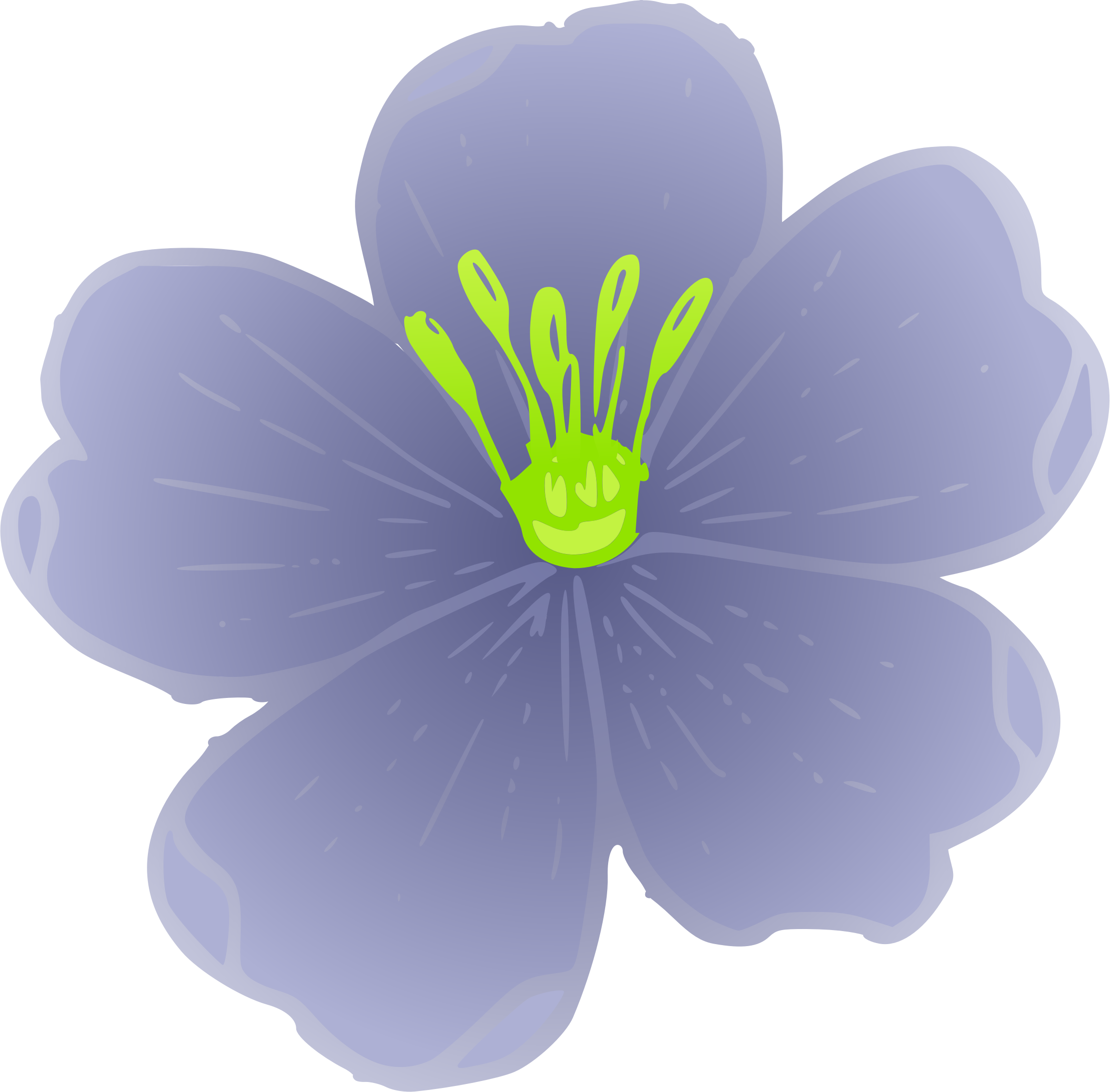 This Free Icons Png Design Of Western Blue Flax (2214x2178), Png Download