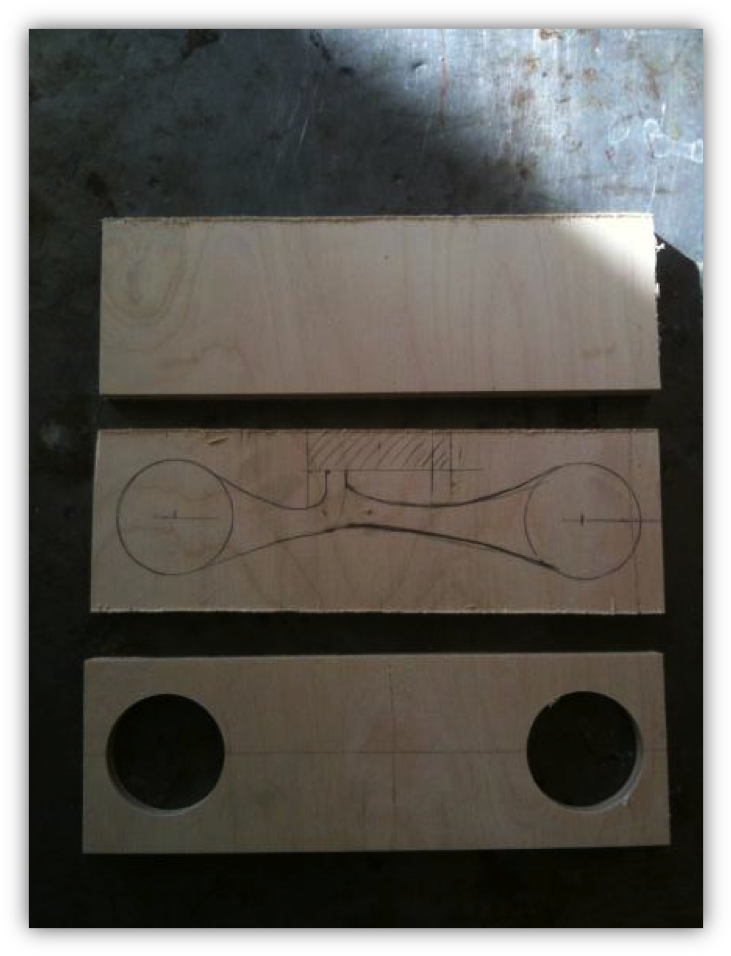 The Holes Have Been Drilled With A Forstner Bit, And - Plywood (738x963), Png Download
