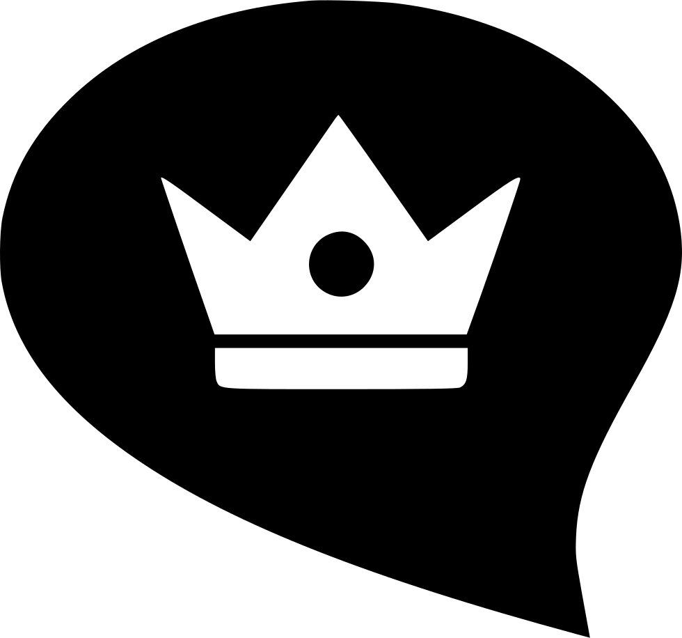 Crown King Queen Bubble Comments - Crown King (980x916), Png Download