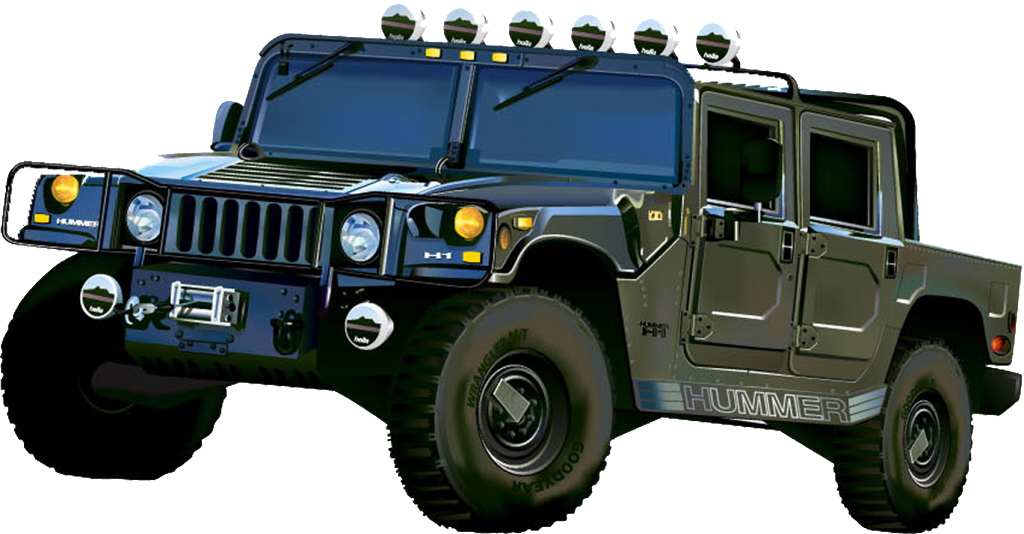 Hummer Png (1024x534), Png Download