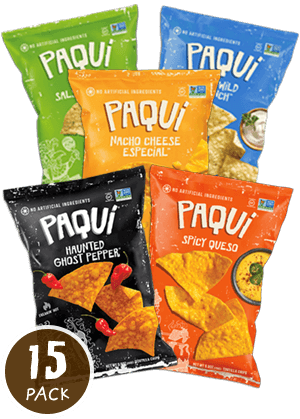 Paqui Complete Variety 15-pack - Paqui Haunted Ghost Pepper Tortilla Chips 5.5 Oz Bags (300x419), Png Download