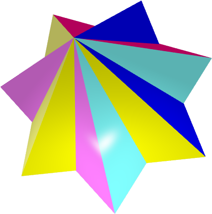 Heptagrammic Pyramid I - Doble Pirámide Pentagrámica (454x448), Png Download