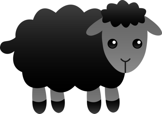 Sheep Clipart The Middle - Baa Baa Black Sheep (550x388), Png Download