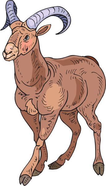 Desert Bighorn Sheep Clipart (342x598), Png Download