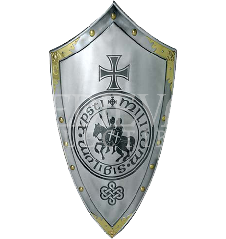 Templar Knight Steel Shield By Marto - Armor Venue - Marto Of Spain Knights Templar Medieval (500x500), Png Download