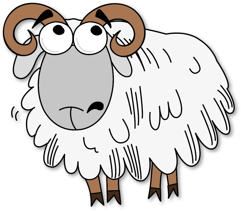 Home Clipart Sheep - Male Sheep Clipart (786x691), Png Download