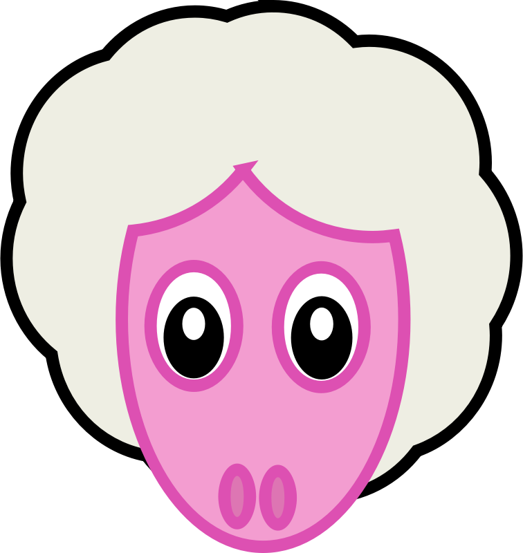 Sheep Face - Cafepress Fun With Animals Oval Sticker (756x800), Png Download