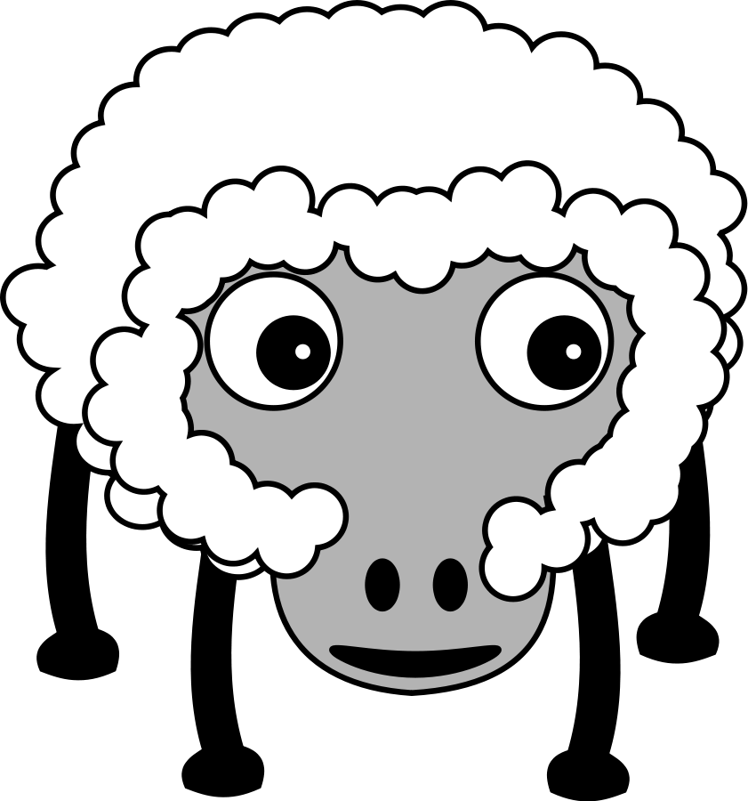 Baa Baa Black Sheep Clipart - Farm Animals Cartoon No Background (841x900), Png Download