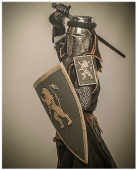Medieval Knight With Sword And Shield Poster • Pixers® - Knight (400x400), Png Download