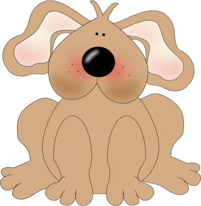 Brown Dog Png Clipart - Dog Clipart No Background (400x410), Png Download