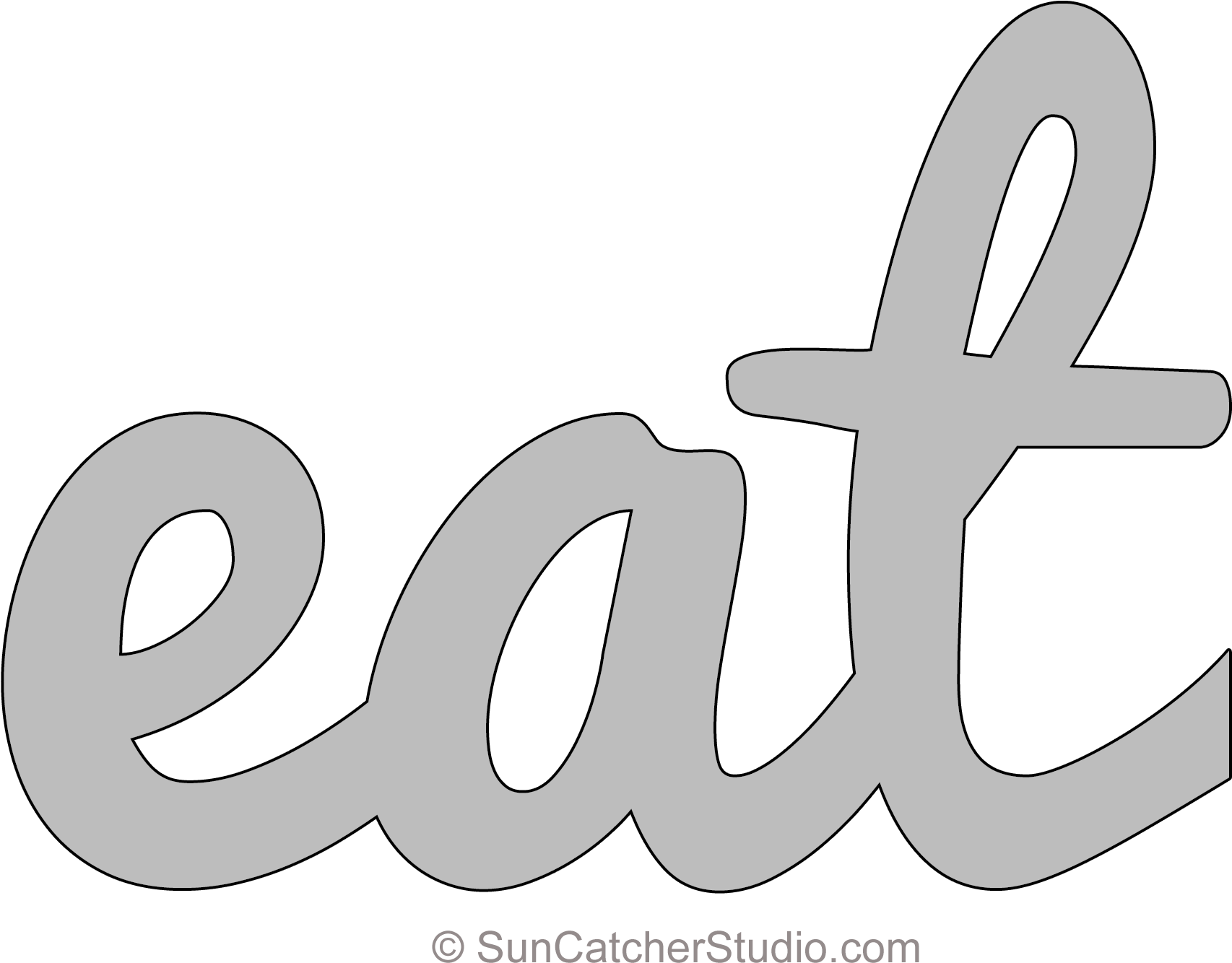 2100 X 1388 Eat Lower Pattern Template Stencil Printable - Design (2100x1388), Png Download