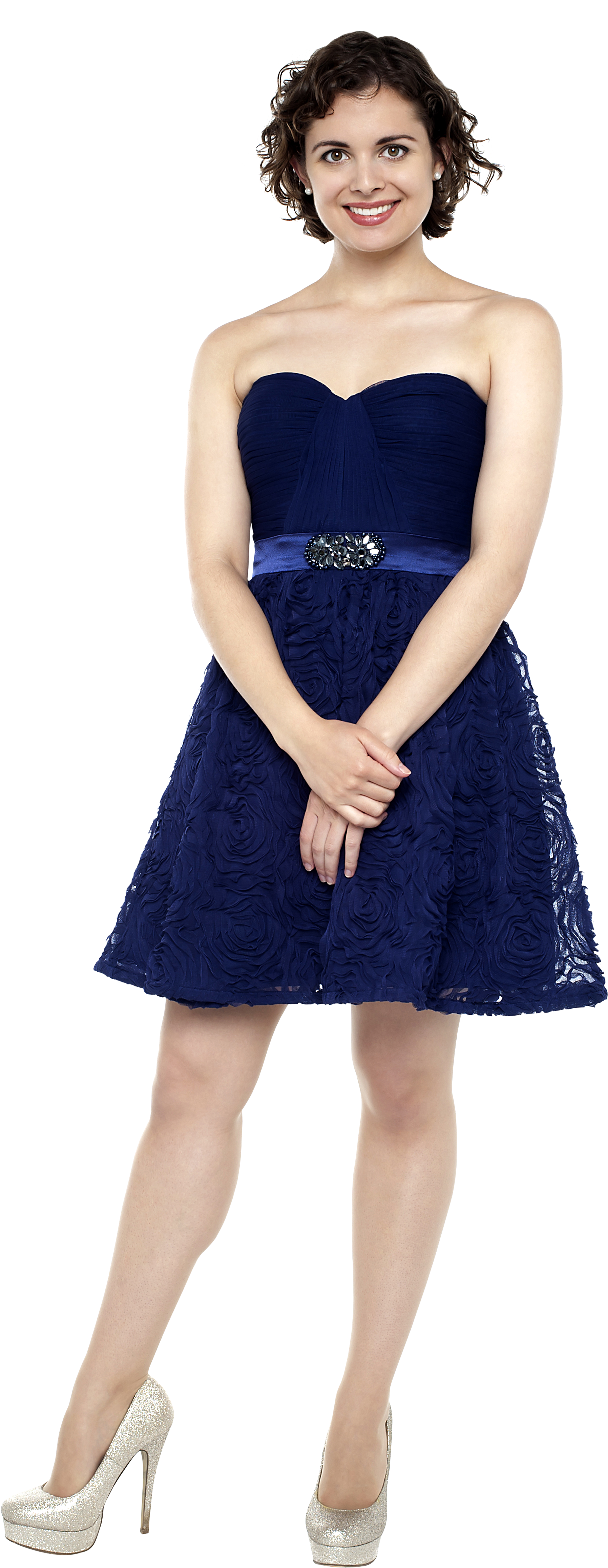 Fashion Girl Png Image - Blue Dress Girl Png (3200x4809), Png Download