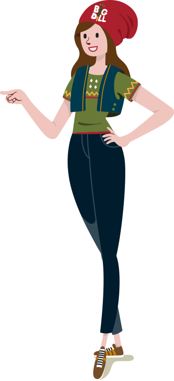 Big Dill Girl - Illustration (350x765), Png Download