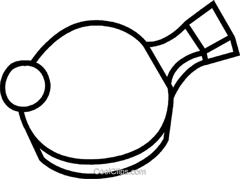 Ping Pong Paddle Royalty Free Vector Clip Art Illustration - Raquetes De Pingpong Png (480x359), Png Download