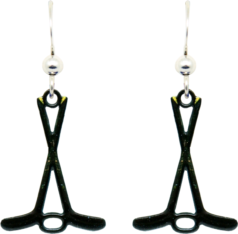 Hockey Sticks - Earrings (1000x1000), Png Download