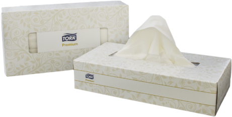 Tork Facial Tissues - Facial Tissue (500x332), Png Download