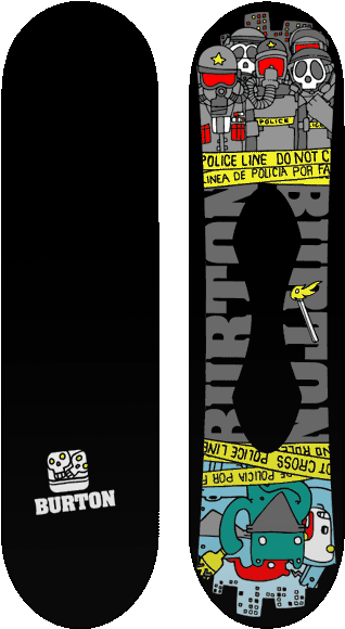 Burton Snowdeck02b - Portable Network Graphics (335x600), Png Download