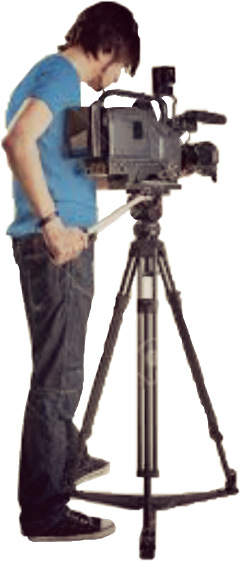 Cameraman Freetoedit - Mass Communication & Journalism (240x561), Png Download