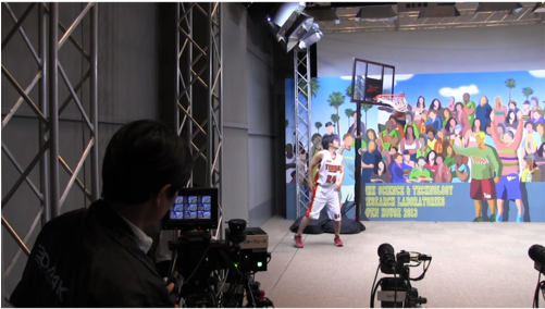 A Cameraman Shoots Video Using An Experimental Camera - Nhk (500x375), Png Download