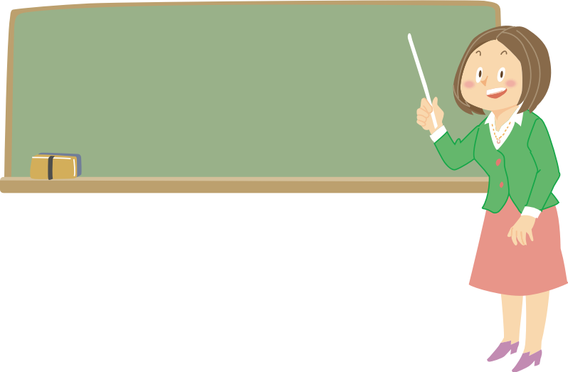 Download Female Teacher Clipart Teacher Clip Art - Teacher And Chalkboard Clipart (798x523), Png Download