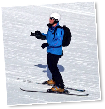 As A Qualified Csia Ski Instructor John Is One Of Very - Nordic Skiing (356x350), Png Download
