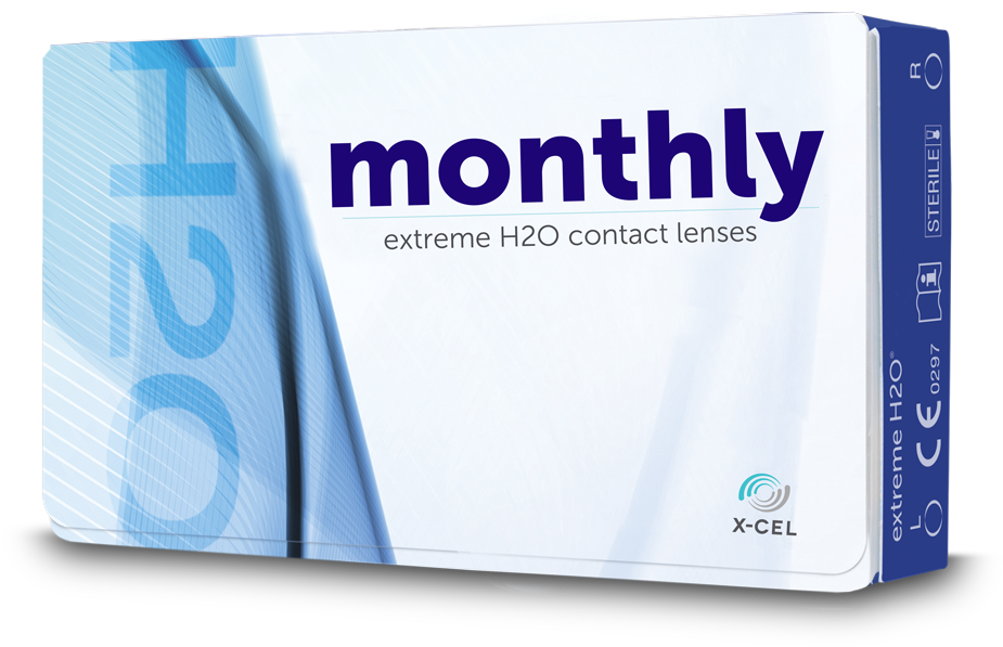 Extreme H2o Monthly 6 Pack Contact Lenses (1000x678), Png Download