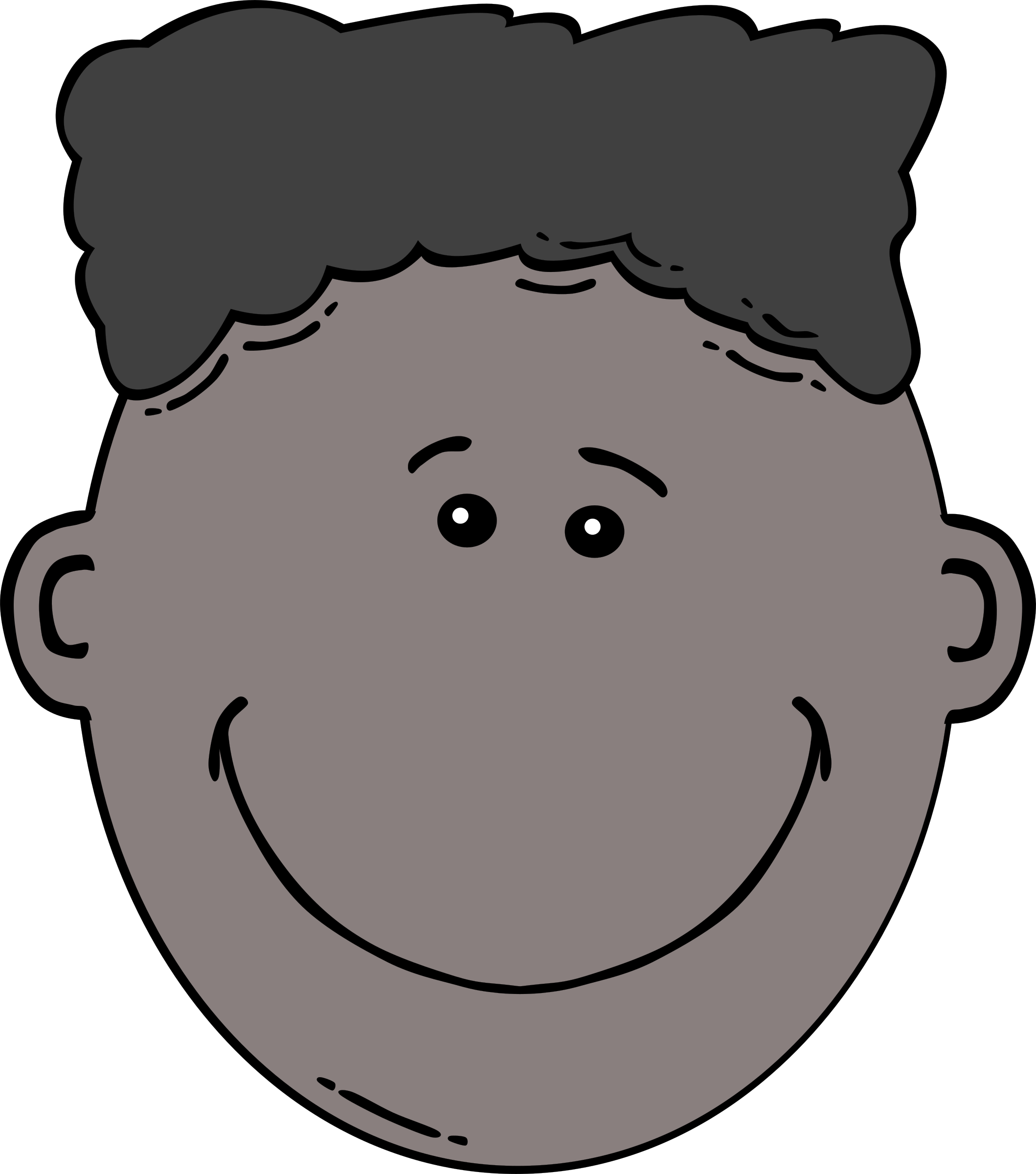 This Free Icons Png Design Of Boy Face Cartoon (2118x2400), Png Download