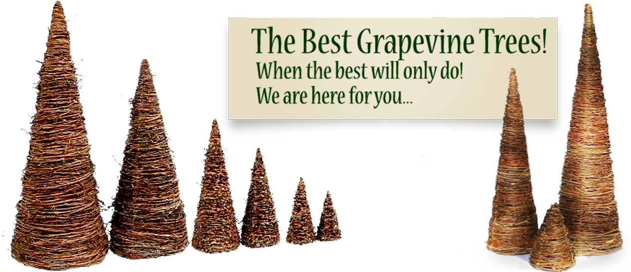 Christmas Trees Main Page - Grapevine Christmas Tree (1440x563), Png Download