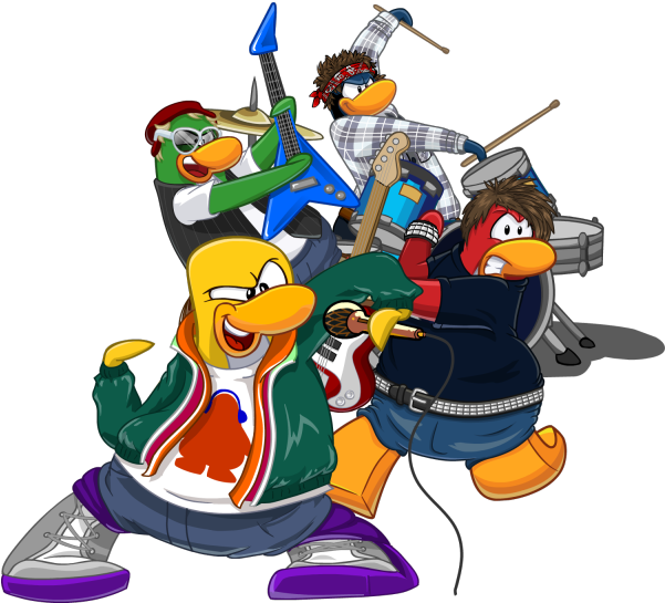 Da Band - Penguin Band (600x551), Png Download
