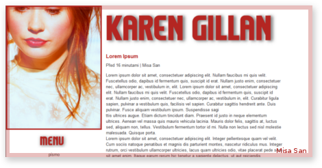 Karen Gillan Layout - Flyer (478x252), Png Download