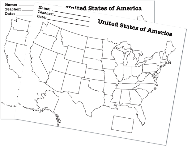Usa States Worksheet - Marsh (green) Dry-erase Teaching Aides Mat - United (760x560), Png Download