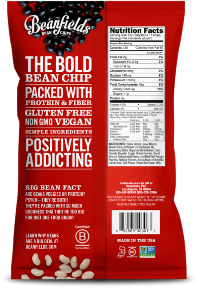 Beanfields Jalapeno Nacho (600x600), Png Download