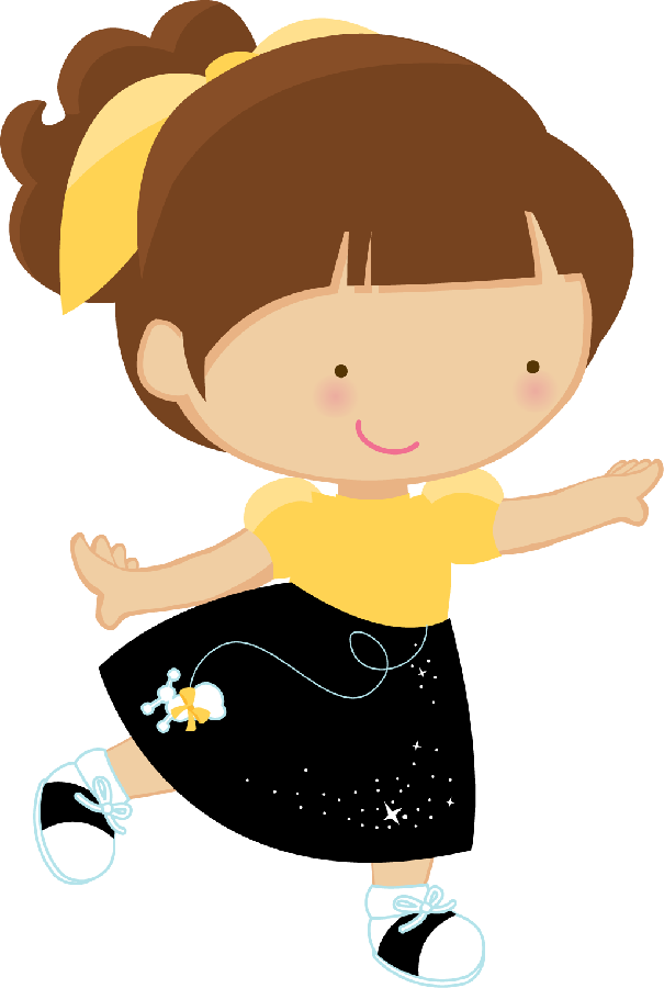 Little Dancing Girl - Girl Dancing Clipart Png (605x900), Png Download