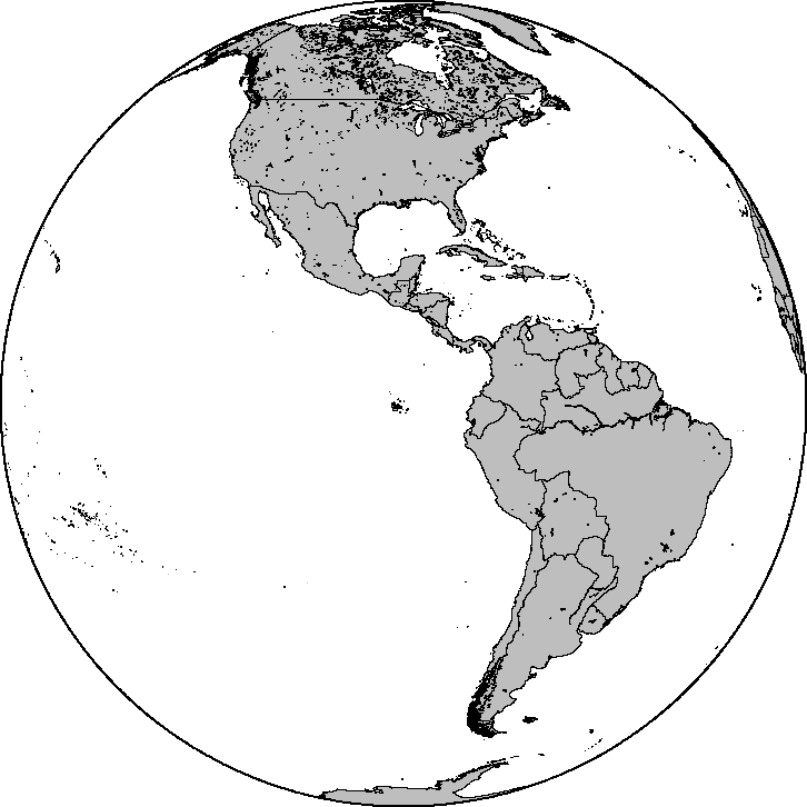 Blankmap Ao 090w Americas - Countries That Have Cholera (726x726), Png Download