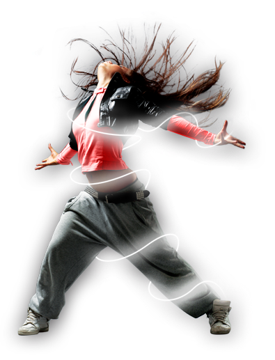 Hiphop - Dancing Girl Hip Hop Png (395x517), Png Download