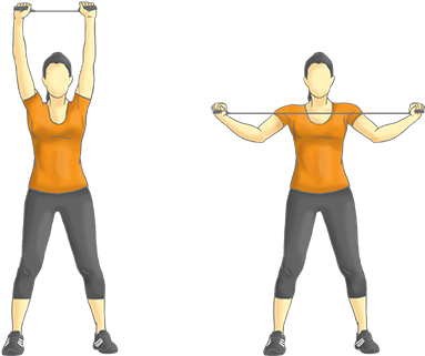 Pull-down - Biceps Curl (400x440), Png Download
