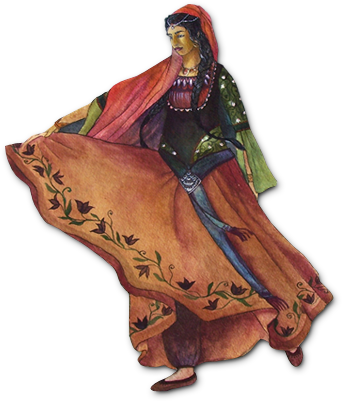Shuvani Carnivale Histórica Creatively Portrays These - Transparent Gypsy Girl Png (342x401), Png Download