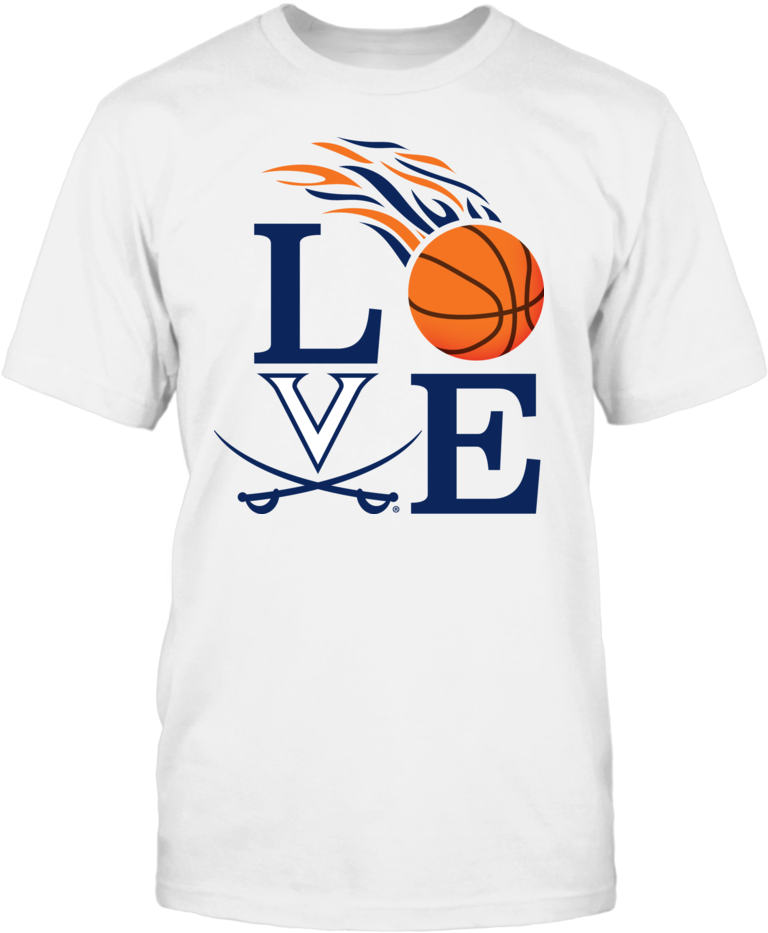 Love Virginia Cavaliers Basketball T-shirt, Love Virginia - Dallas Cowboys Shirts (1000x1000), Png Download