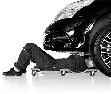 Mechanic Servicing Under A Car - Car Repairs Png (360x350), Png Download