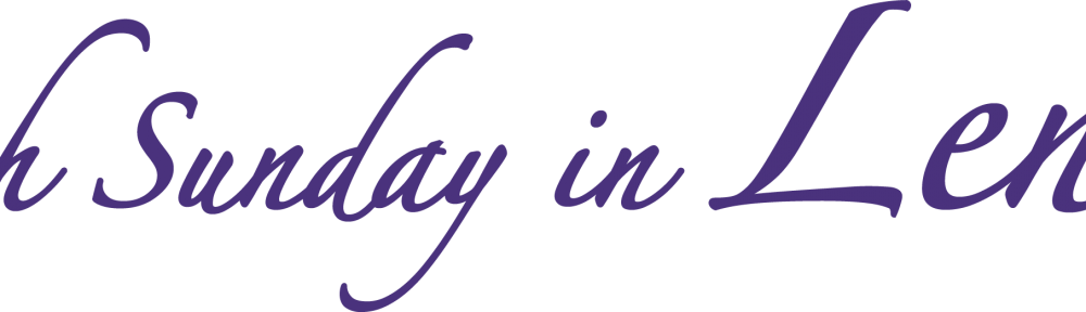 5th Sunday Lent Purple Wh Ds - 4th Sunday Of Lent Banner (1000x288), Png Download