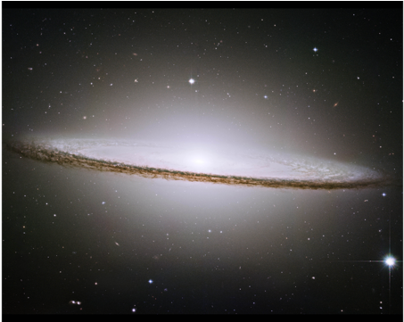 The Sombrero Galaxy - 'm104 - The Sombrero Galaxy - Colored With Infrared (640x360), Png Download