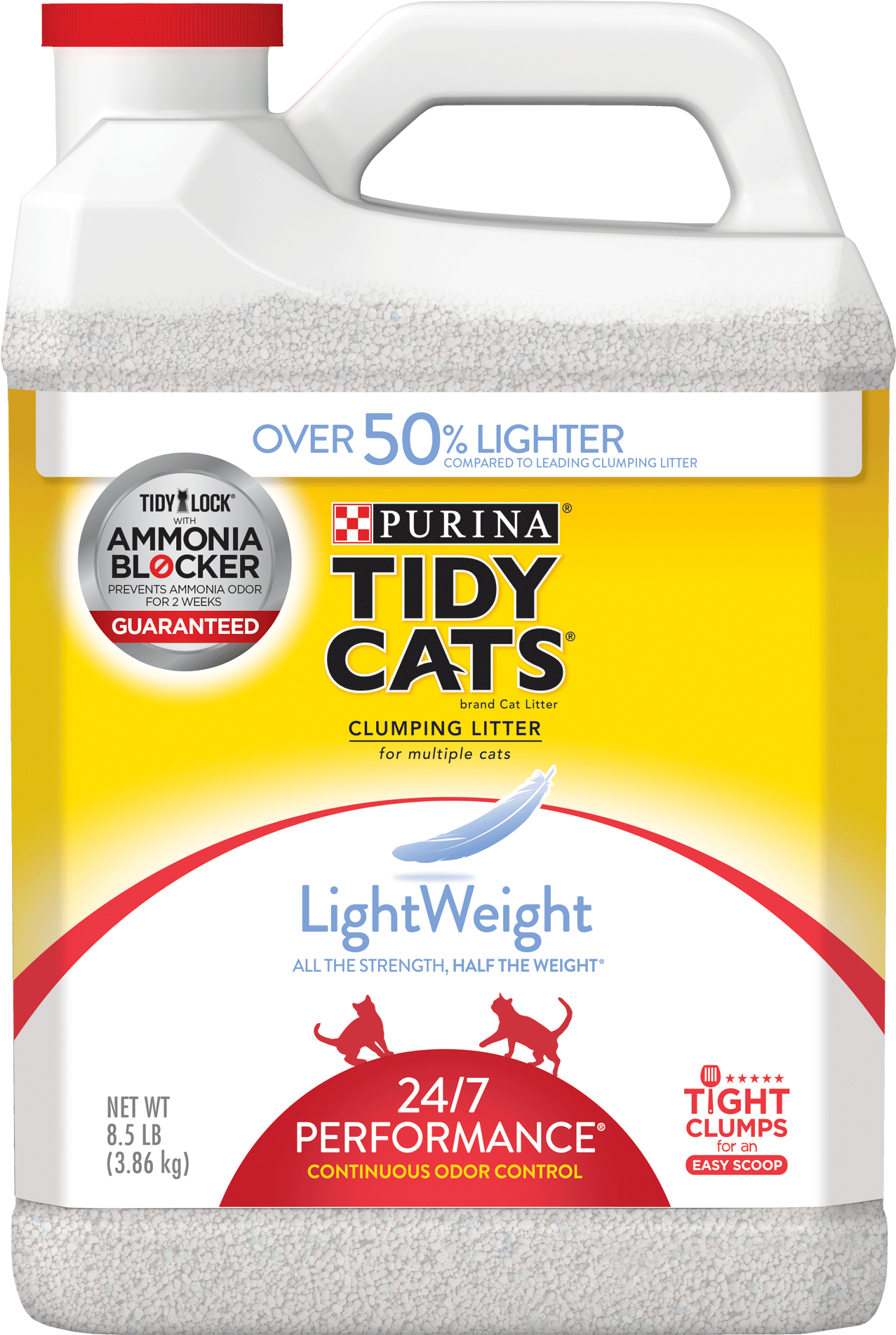 Purina Tidy Cats Lightweight 24/7 Performance For Multiple - Tidy Cats Lightweight (2000x2000), Png Download
