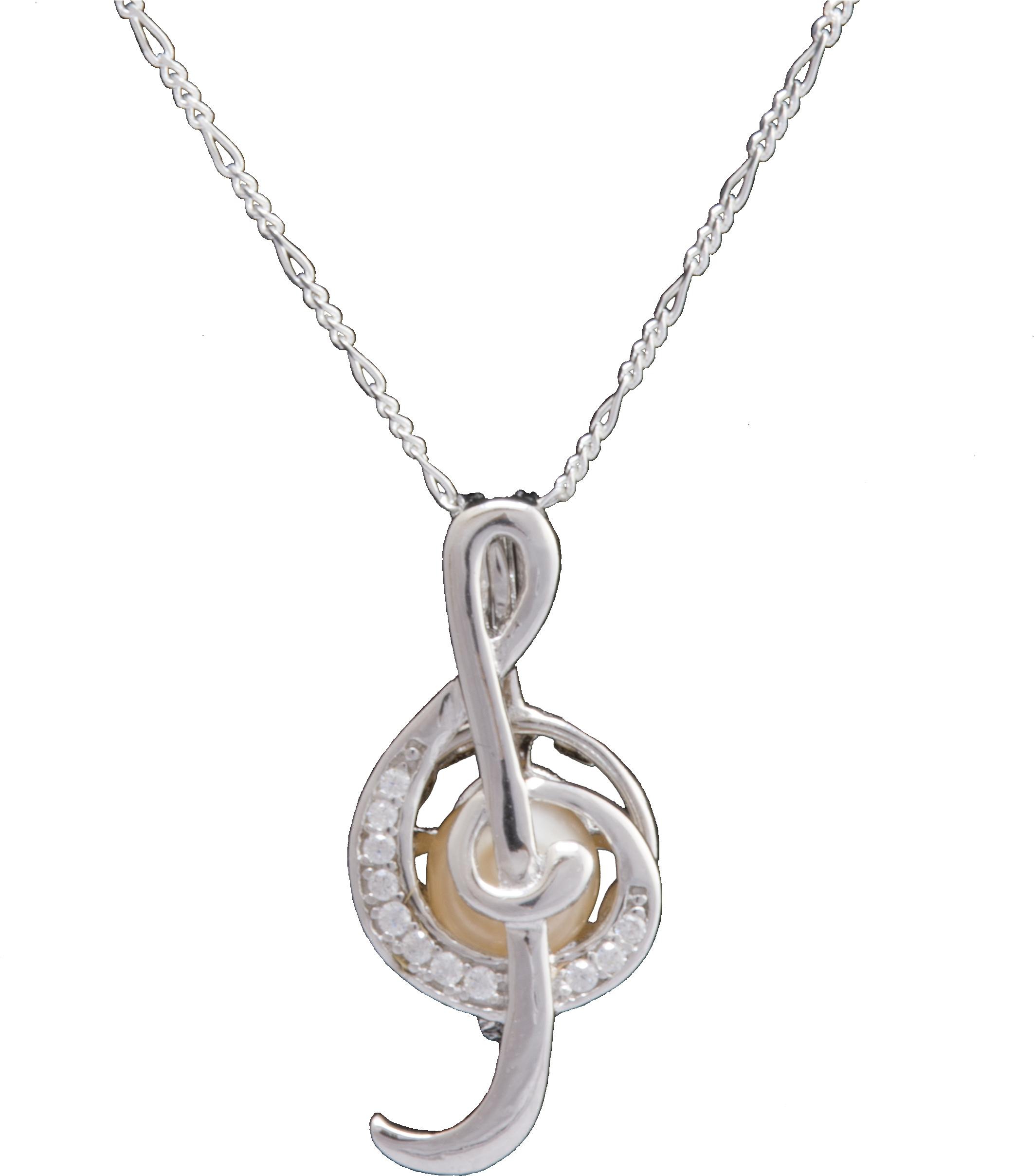 Music Note Necklace Png (3037x3037), Png Download