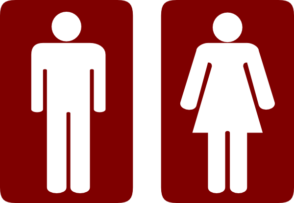 How To Set Use Restroom Man And Woman Clipart - Signs Of Comfort Room (600x415), Png Download