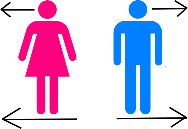 Restroom Signs Svg Clip Arts 600 X 412 Px (600x412), Png Download