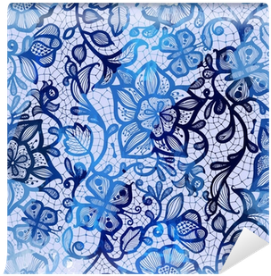 Watercolor Lace Pattern Vector, Flowers - Watercolor Painting (400x400), Png Download
