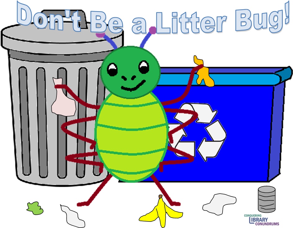 Litter Clipart Litterbug - Cartoon (952x756), Png Download