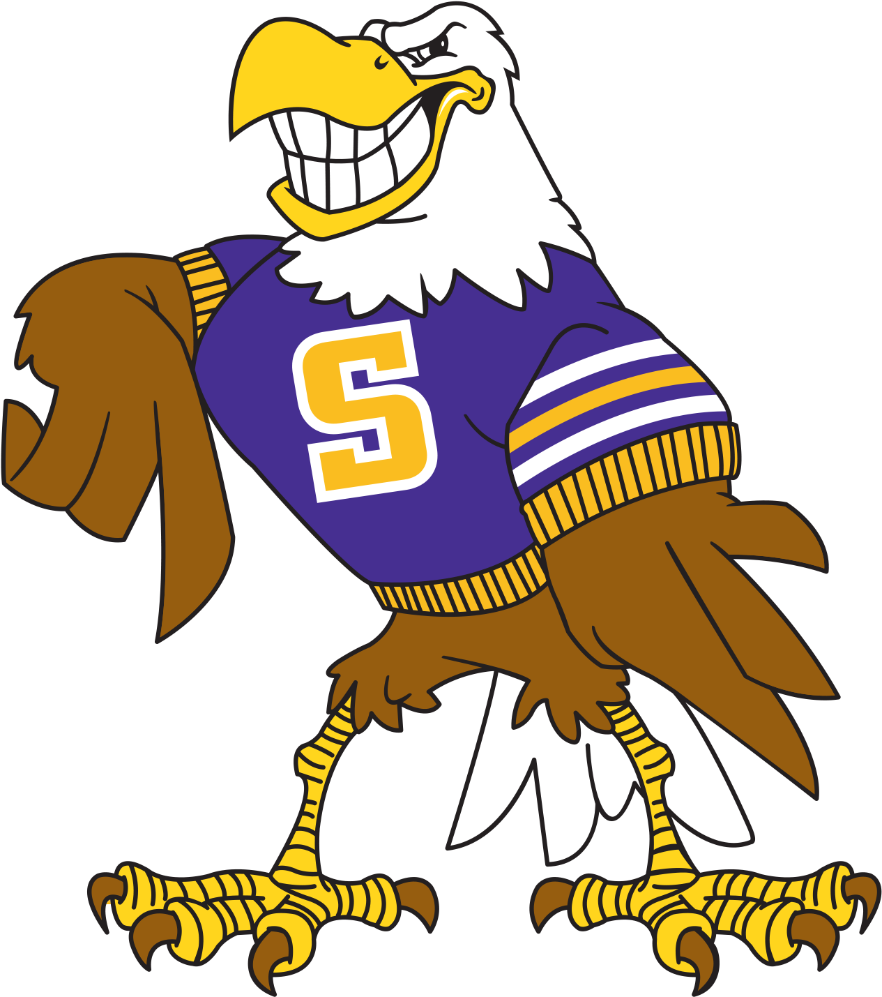 Sierra Eagle Large - Sierra Middle School Colors (1269x1451), Png Download
