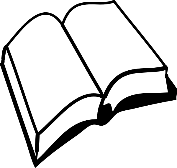 Download Opened Book Clip Art At Clker Book Clipart Black And White Full Size Png Image Pngkit