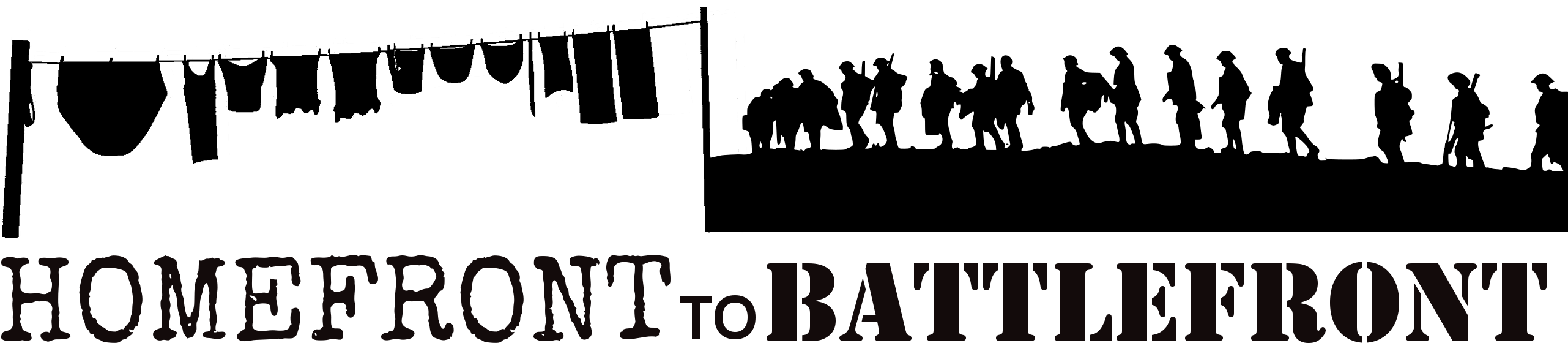 Homefront To Battlefront Living History Group - World War 1 (2574x575), Png Download
